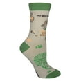 thumbnail image 2 of "Meowabunga!" Anydaze Womens Crew Socks, with Soft Combed Cotton and Smooth Seamless Toe, 2 of 6