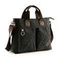 thumbnail image 1 of Bolsos de lona para hombre Bolsos de hombro con honda Monedero Messenger Maletín Vintageblack, 1 of 5
