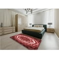 thumbnail image 4 of Ahgly Company Indoor Square Patterned Crimson Red Area Rugs, 7' Square, 4 of 6