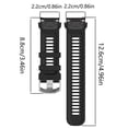thumbnail image 3 of Tong Soft Silicone Replacement Band Compatible With Smartwatch Fitness Wristband, 3 of 4