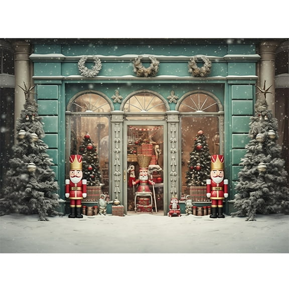 Christmas Backdrops Santa Toy Soldiers r Family Kids Portrait Nutcracker Doll Photography Background for Photobooth