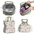 thumbnail image 2 of Pioneer Flower Floral Print Pattern Drawstring Lunch Bag Women - Drawstring Lunch Bag Insulated for Work Office - Stain-Resistant Large Lunchbags for Women with Multi-Pockets, 2 of 6