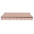 thumbnail image 4 of ALEKO 12' x 10' Retractable Motorized Black Frame Patio Awning, Multi Striped Red Color, 4 of 7