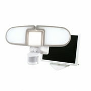 Nature Power 205 Integrated LED White Triple Head Outdoor Solar Powered Motion Activated Light up to 40 feet