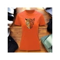 thumbnail image 1 of Playera Blusa Con Estampado De Jaguar Animal Print Ropa Para Mujer Color Anaranjado Talla Chica Marca Emil SaEs, 1 of 4