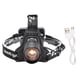 thumbnail image 2 of Linterna frontal, faro LED con carga USB, lámpara frontal de alto brillo, magistralmente creada, 2 of 8