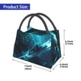thumbnail image 4 of Horeoi Futuristic Jet Ski Adventure Pattern Portable Insulation Bag for Work Picnic Travel with Zipper and Handle Foldable Thermal Lunch Tote, 4 of 4