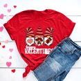 thumbnail image 2 of Valentine's Day Crew Neck T Shirts Womens Love Heart Graphic Tshirts Casual Short Sleeve Basic Tops, 2 of 6