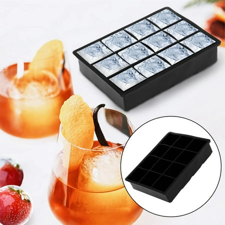 

Shiusina 1 Pc Silicone Ice Tray Bar Pudding Jelly Chocolate Making Mold 12 Ice Cubes