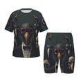 thumbnail image 1 of Balery Stylish Avian Gathering Conjunto de Pijama Infantil de Manga Corta con Estampado – Ropa de Dormir de Algodón Suave-Small, 1 of 6