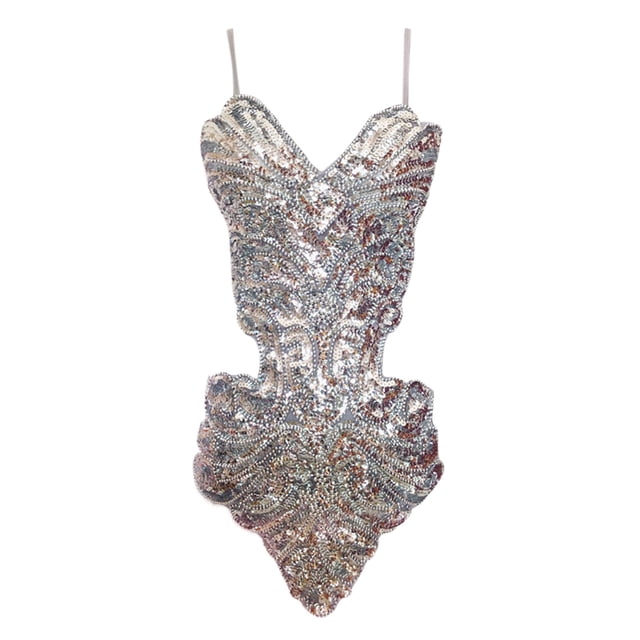 Daznico Robes Élégantes pour Femmes, Robe hip-Hop Flashy Tout à Sequins, Robe pour Femmes Cache Ventre