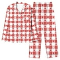 thumbnail image 6 of purcolt Valentines Day Pajamas for Women Set Long Sleeve Button Down Sleepwear Soft Pjs Sets 2 Piece Lounge Sets with Pocket, 6 of 6