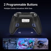 QUCOPRE Wireless Gaming Controller for PC,Switch,Android,iOS,Steam, with Charging Dock/TMR Joysticks/Dual-Mode Triggers/6-Axis Gyro/Programmable Buttons