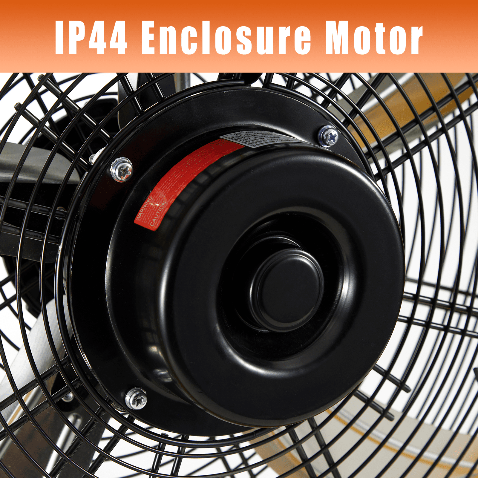 20" High Velocity Industrial Drum Fan, 6300 CFM 3-Speed, 180° Tilting Head, Heavy-Duty Metal Construction with Aluminum Blades, Built-in Cord Storage, for Commercial & Industrial Use
