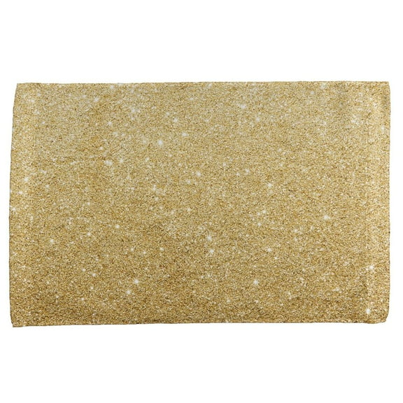 Faux Gold Glitter All Over Hand Towel