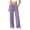 #06 Purple 【Mix, Match & Rotate: Stock Up on Daily Colors】, variant on Women's Cotton Yoga Pants Wide Leg Straight, Mid Elastic Waist Stretchy Soft, Pockets Casual Solid Color, Lounge Workout Fitness Lounge Pants | VerBelle,Army Green L
