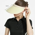 thumbnail image 4 of Sombrero de copa vacío con protector solar de verano con ala grande para mujer, sombrero deportivo transpirable que absorbe el sudor, 4 of 5