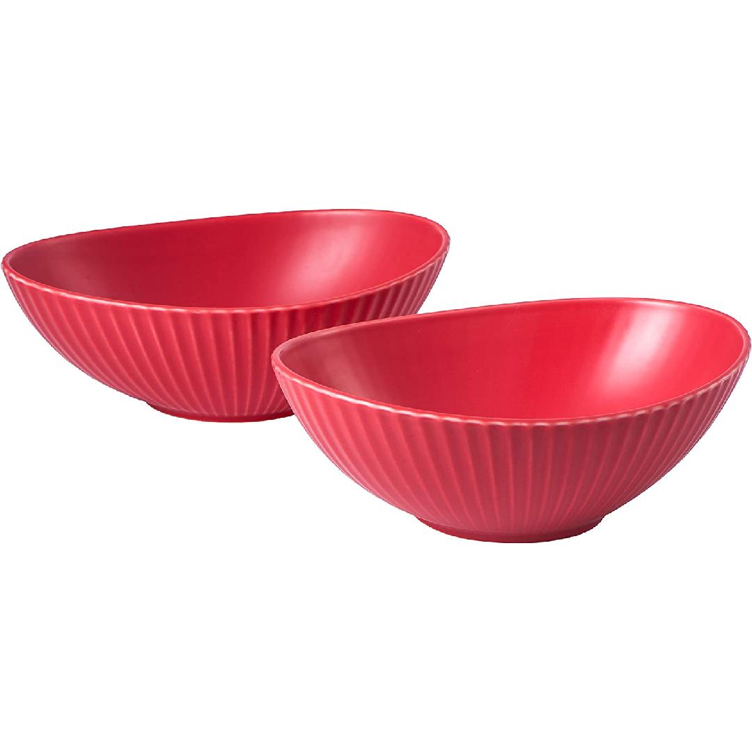 Set 2 of 42 (OZ) ounces Porcelain big fruit, salad bowl, popcorn bowl