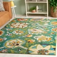 thumbnail image 2 of SAFAVIEH Monaco Damian Floral Area Rug, Green/Sage, 6'7" x 9'2", 2 of 8