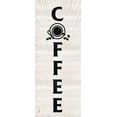thumbnail image 2 of Reed, Tara 12x24 Black Ornate Wood Framed with Double Matting Museum Art Print Titled - Coffee Humor vertical I-Coffee, 2 of 4