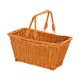 thumbnail image 1 of Cesta de Picnic, cesta tejida de mimbre de imitación, organizador rústico resistente, cesta de frutas, cesta de almacenamiento para servir para bodas 23cm x 125cm x 14cm, 1 of 8