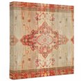 thumbnail image 2 of Ships Next Day Canvas Wall Art 10"x10", Red Beige Wood Framed Canvas Print Painting, Vintage Boho Ethnic Geometric Abstract Art Ready to Hang Small Picture Wall Decor for Home Kitchen Nursery Office, 2 of 9