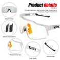 thumbnail image 4 of Gafas de ciclismo KAPVOE Gafas de sol MTB fotocromáticas para hombre, 4 of 6