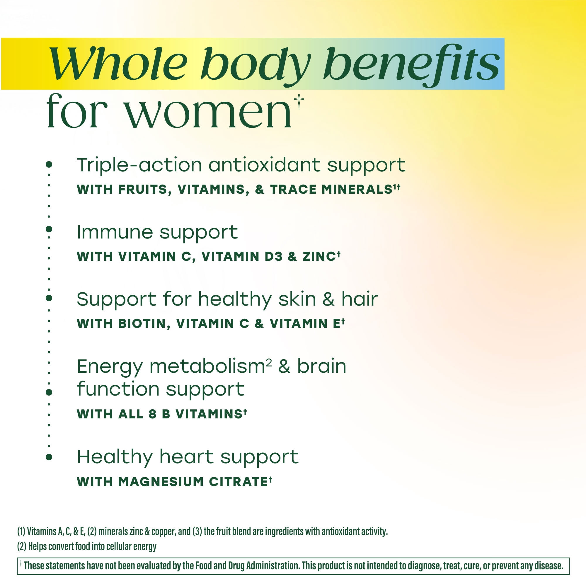 MegaFood Women’s Multivitamin Gummies, Whole Body Multivitamin for Women, General Wellness, Brain, Heart and Immune Support, 90 Gummies