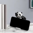 thumbnail image 4 of Estatua de panda de resina, soporte para teléfono de escritorio, soporte de cuna, figura creativa De pie, 4 of 9