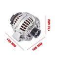thumbnail image 4 of Mercedes-Benz Alternator, 12V 180A, OEM# 11068N/11068, Fits E55/G55/ML500/R500 & More, 6-Groove Pulley, Engine Component, 4 of 9