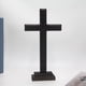 thumbnail image 2 of Cruz de madera,Navidad estatua arte escultura Cruz ornamento,Cruz Home Decor Oración Estatuilla Pascua Navidad,Renacimiento Colección Espíritu Cruz Decoración,Cristo Católico Decoración, 2 of 9