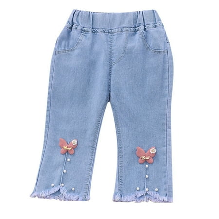 

Girls Jeans Kids Clothes Boys Size 14 Jeans Toddler Jeans Kids Clothes Red Size:100