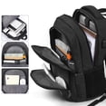 thumbnail image 5 of Mochila para computadora portátil de 16 pulgadas, mochila escolar para niños y adolescentes, mochila de trabajo (negra, 16 pulgadas), 5 of 5