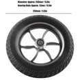 thumbnail image 4 of Roue Solide 10 Pouces en Caoutchouc pour Fauteuil Roulant Électrique avant 12mm 6001 Roulement, 4 of 5