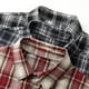 thumbnail image 2 of Mens Camisas de Manga Larga Casual Vintage Turndown Cuello Botón Abajo Camisa Chaqueta con Bolsillo Poliéster Tops Diario, 2 of 5