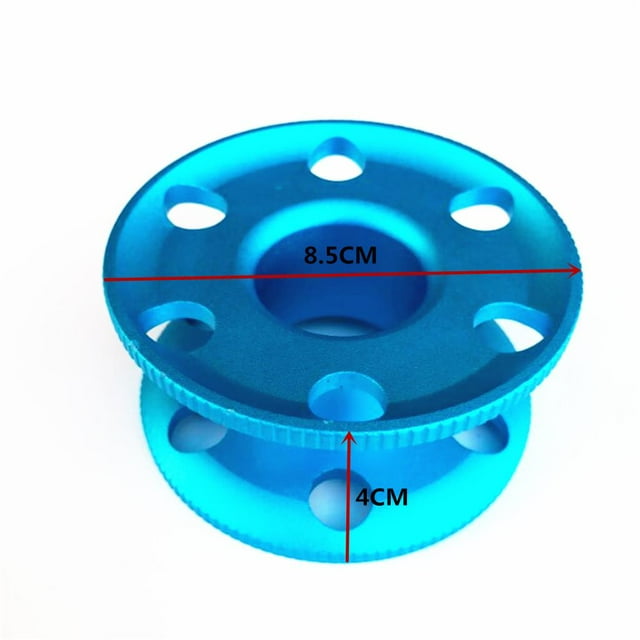 Carrete de carrete de para buceo en de aleación de aluminio sin línea - Rendimiento, ligero y portátil Zulema Buque de dedo de buceo