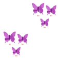 thumbnail image 4 of Moyic Pegatinas de insectos Calcomanías de espejo decorativas Pegatinas de pared 3D de plástico para oficina en casa, Púrpura, 48 piezas Violeta 48 piezas 2piezas Moyic CBP265148, 4 of 6