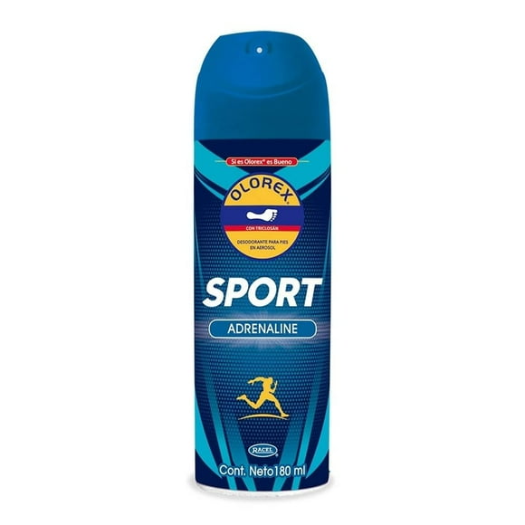Desodorante para pies Olorex en aerosol sport adrenaline 180 ml