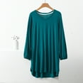 thumbnail image 3 of yillto Plus Size Women's Tunic 3/4 Sleeve Clothes Top V Neck Pleated Blouse Flowy Long Shirts XL-5XL, 3 of 3
