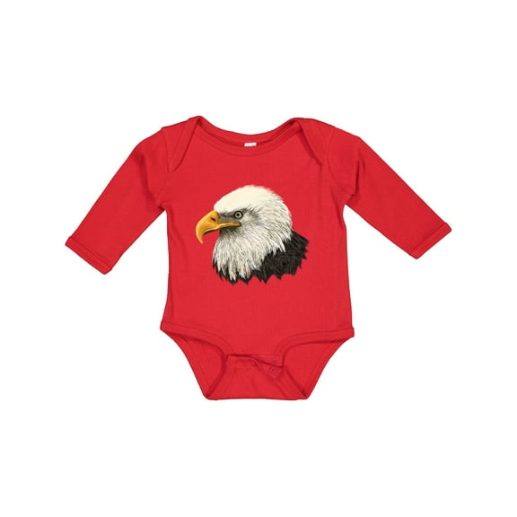 Inktastic Bald Eagle Boys or Girls Long Sleeve Baby Bodysuit