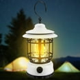 thumbnail image 3 of Lanterne de Camping avec Variateur 200 Lm Lumière DEL Rechargeable Portable Légère Lampe USB Réglable Rétro pour Plein Air Randonnée Pêche Jardin Cour, 3 of 11