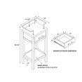 thumbnail image 3 of Linon Hoover Wood Floor Cabinet in Black, 3 of 15