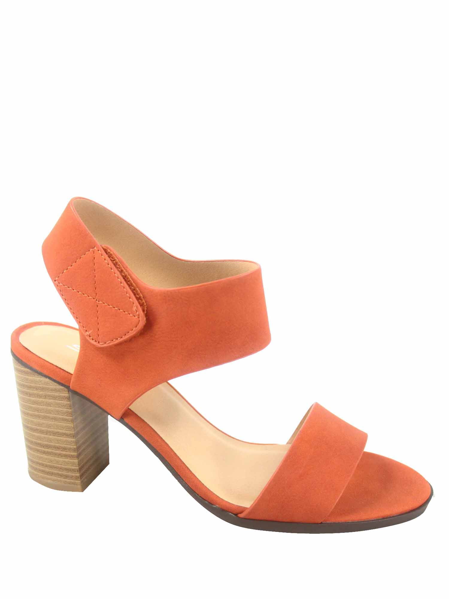 womens orange dress sandals