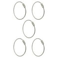 thumbnail image 2 of Langgg Wire Keychain Stainless Steel Cable Loop Keyring Home Car Keys Organization Hanging Luggage Tag Outdoor Gadget Cable Key Ring silver 15cmx2mm 5Set, 2 of 6