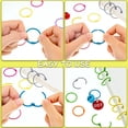 thumbnail image 4 of Colorful Loose Leaf Binder Rings Metal Book Rings Paper Rings for Index Cards Notebook Keychain Key Ring for Office Use, 4 of 4