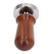 thumbnail image 3 of Herramienta de manipulación portátil con mango de madera ergonómico de acero inoxidable, diseño separado, para café en casa, 53MM, 3 of 8