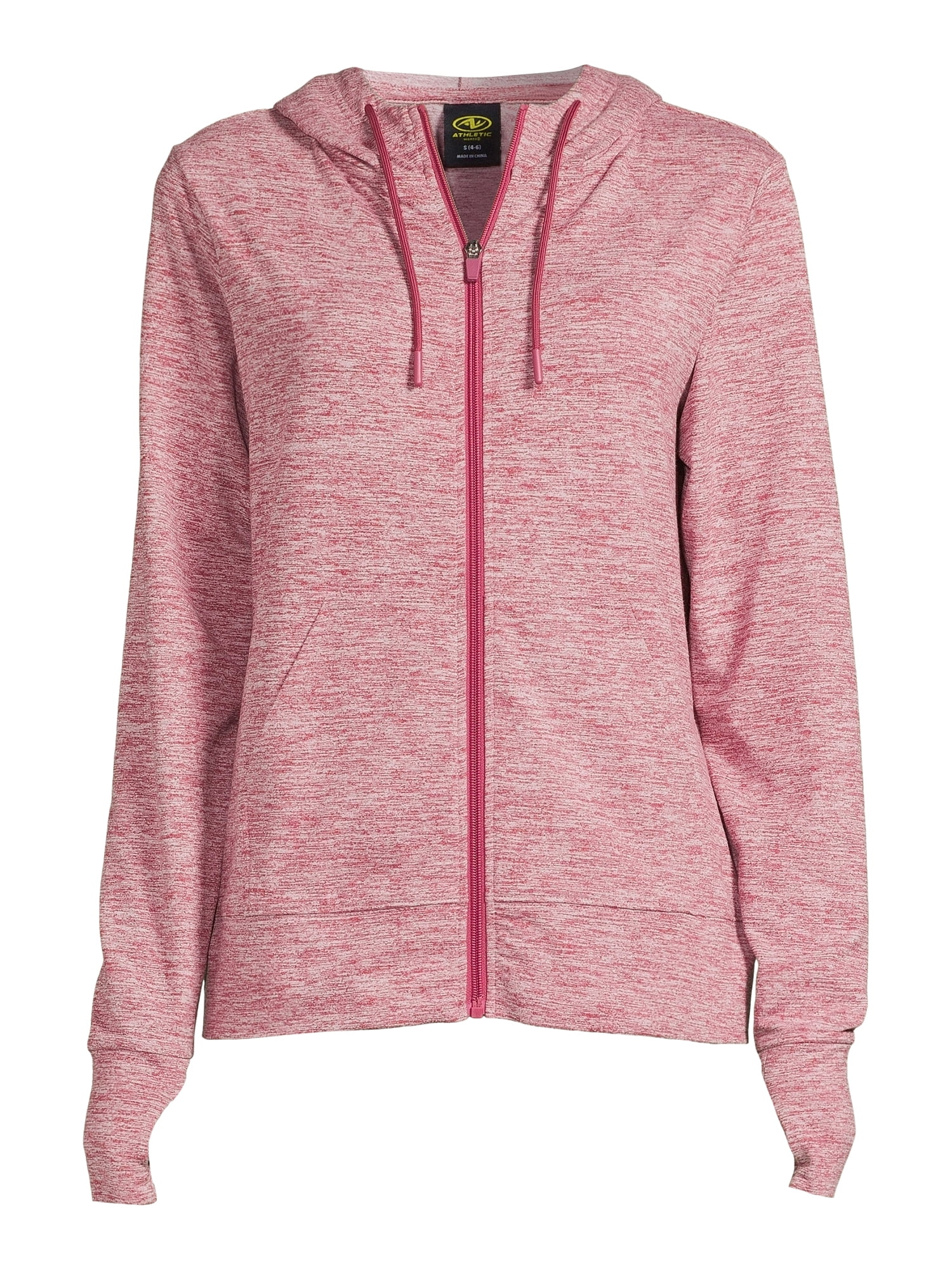 Athletic Works Women's Super Soft Lightweight Zip Up Hoodie Jacket