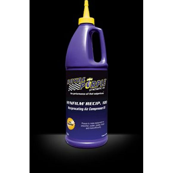 Royal Purple Oil 01513 SYNFILM Recip 100; SAE 30; Synthetic; 1 Quart Bottle; Single; Air Compressor Oil