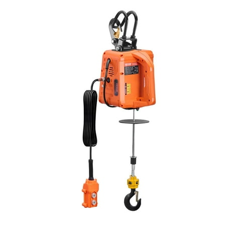 3-in-1 Portable Electric Hoist Winch 1100LBS Capacity with 1500W Motor, 30ft Lift Height, Wired & 330ft Wireless Remote Control, Heavy Duty Pulling & Lifting Tool for Garage and Jobsite