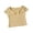 Z128 Yellow, variant on Landzoo Girls Back To School Tees Solid Color Short Sleeve Crew Neck Autumn Cozy Soft Girls T-Shirt
